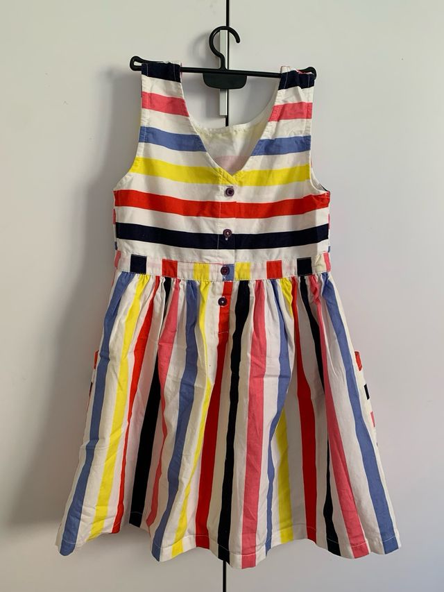 Vestido niña rayas 6-7 años