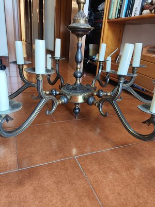 Lampara techo vintage 12 luces