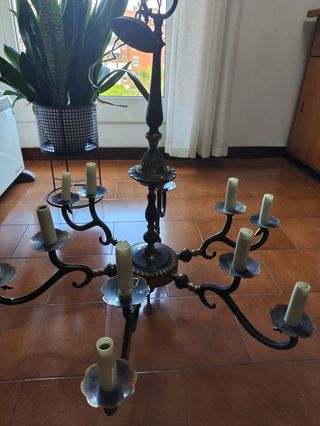 Lampara techo vintage 12 luces