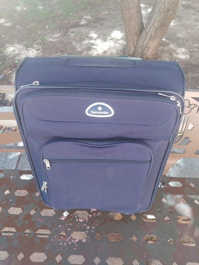 Valigia da cabina blu Samsonite