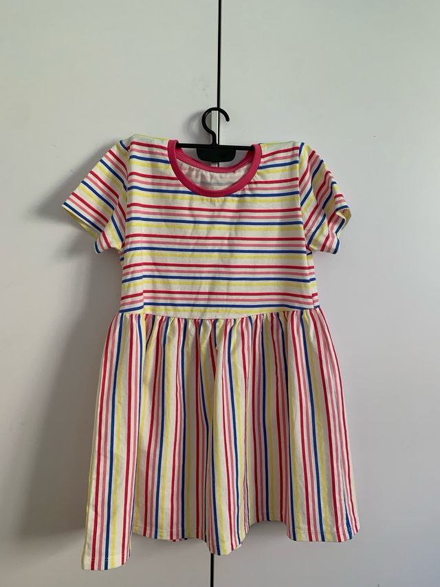 Vestido niña rayas 6-7 años