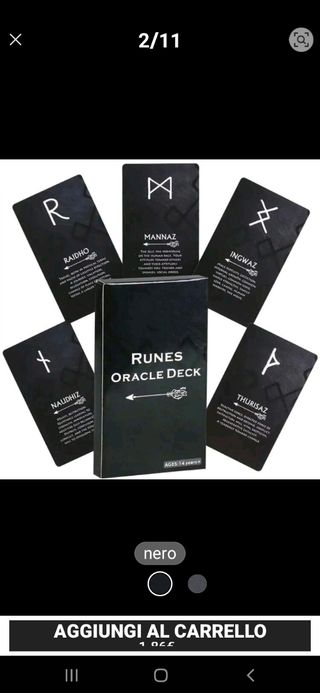 Set Cartomanzia Rune Oracle Deck