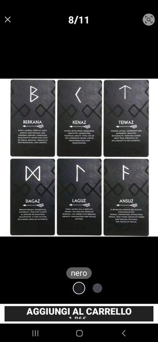 Set Cartomanzia Rune Oracle Deck