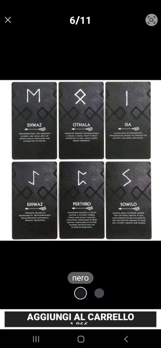 Set Cartomanzia Rune Oracle Deck