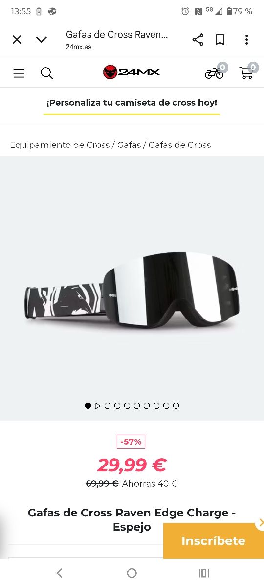 Gafas Raven Edge moto