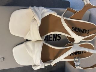 Sandali Carmens 36 pelle bianchi