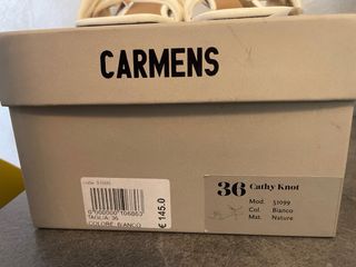 Sandali Carmens 36 pelle bianchi
