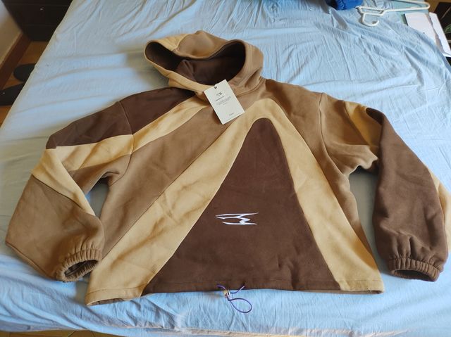 Sudadera con capucha Noemotion marrón beige