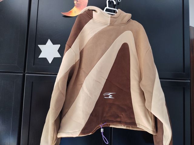 Sudadera con capucha Noemotion marrón beige