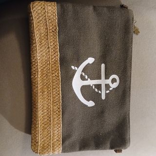 Bolso mano - Ancla - Beige/Verde