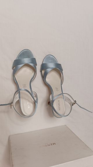 Zapatos novia Menbur - Azul