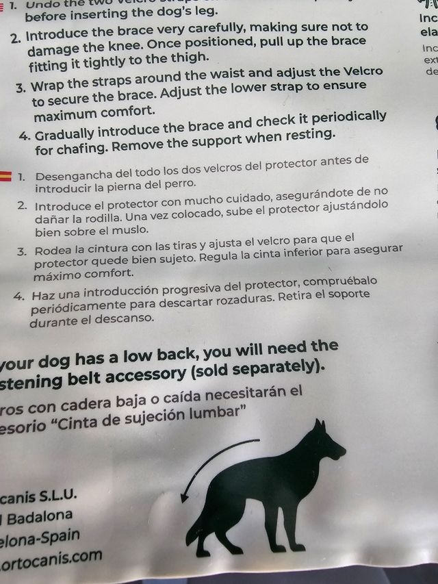 OrtoCanis - Protector rodilla perro