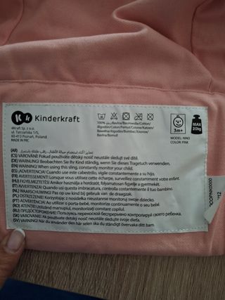 Mochila portabebés - Rosa