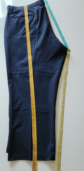 2 Pantalones vestir azul marino [182]