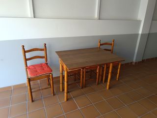Mesa cocina madera + 4 sillas