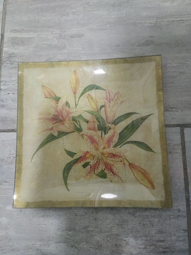 Plato decoración cerámica más regalo