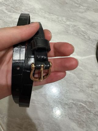 3 Cinture in pelle - Nero e Marrone