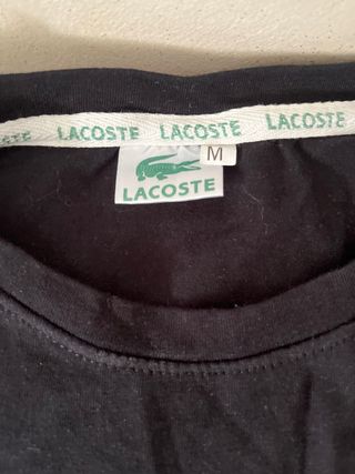 Camiseta Lacoste negra talla M