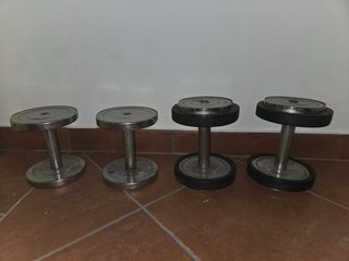 Banco musculación +mancuernas