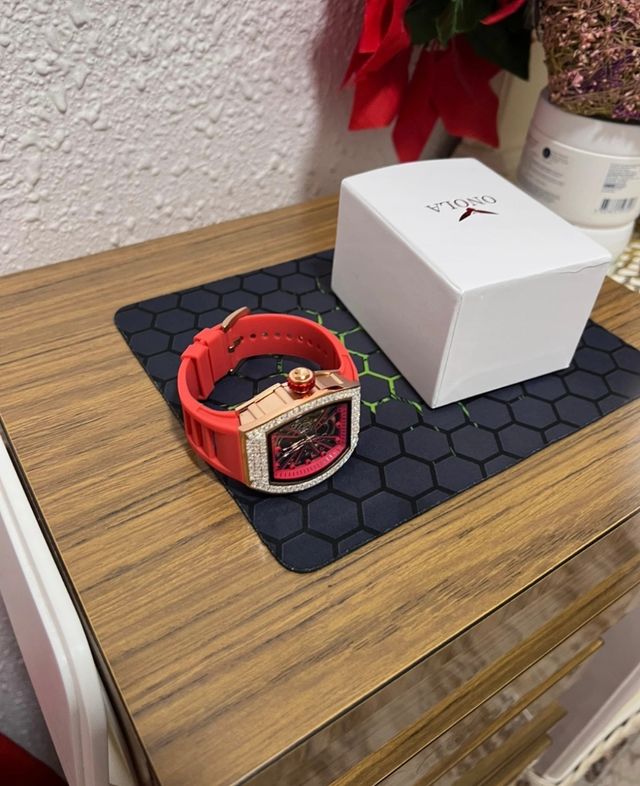 Reloj ONOLA automático rojo