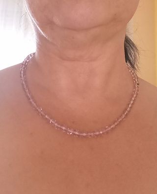 Collar cristal rosa