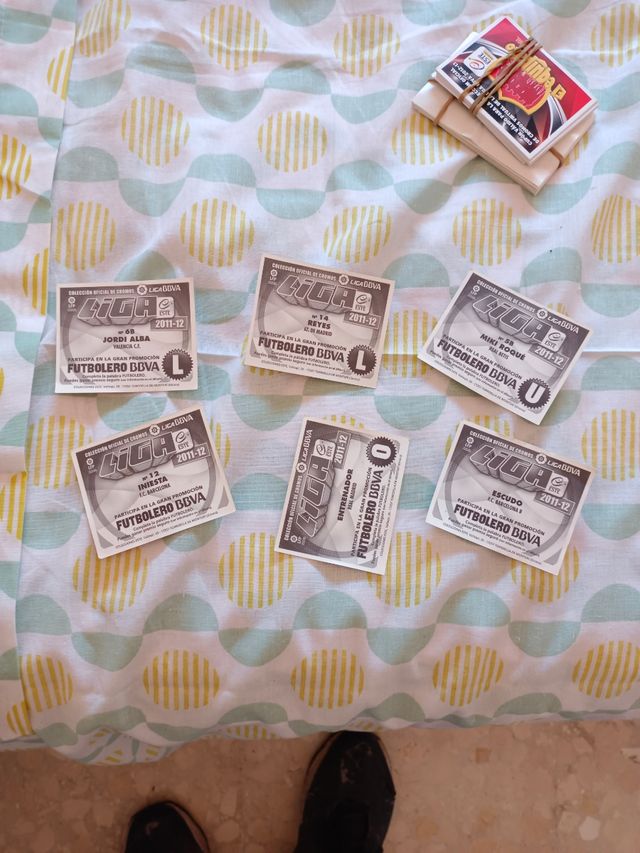 6 Cromos Liga 2011-12 Panini