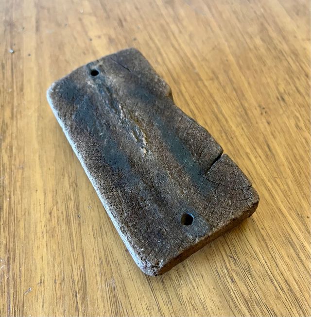 2 blocchi di legno, stampa tessile antica, India