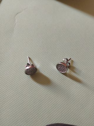 Conjunto plata pulida- Collar y pendientes