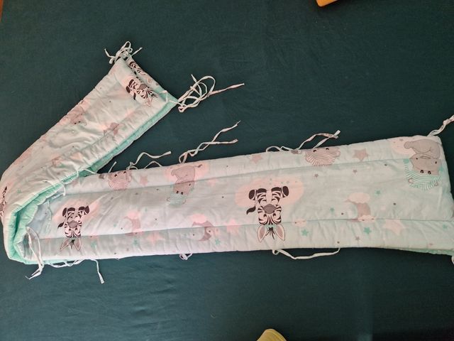 Protector cuna bebé - cebra