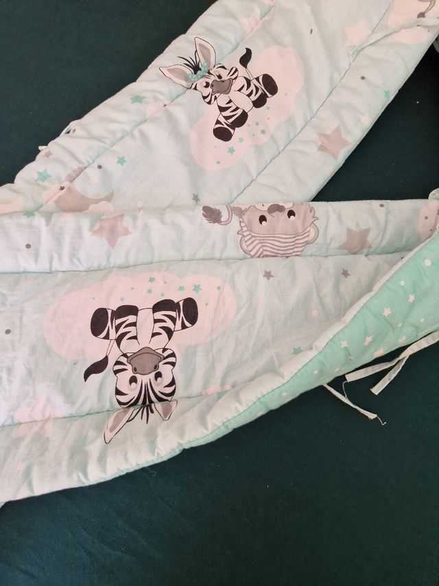 Protector cuna bebé - cebra