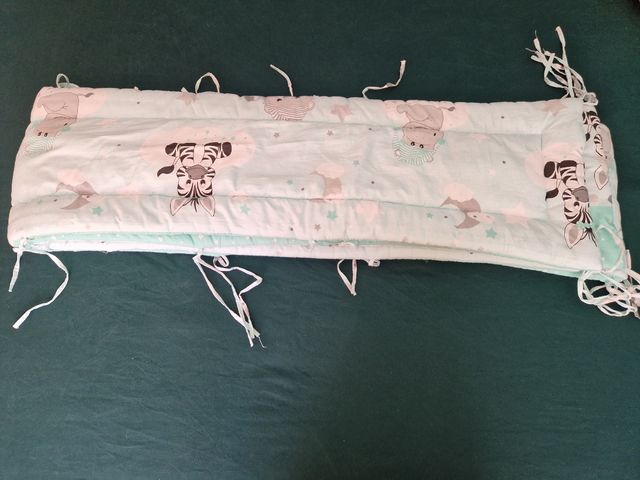 Protector cuna bebé - cebra