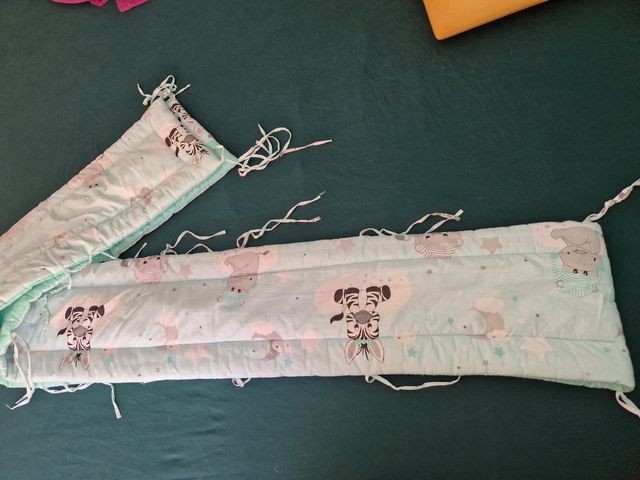 Protector cuna bebé - cebra