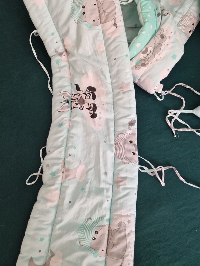 Protector cuna bebé - cebra