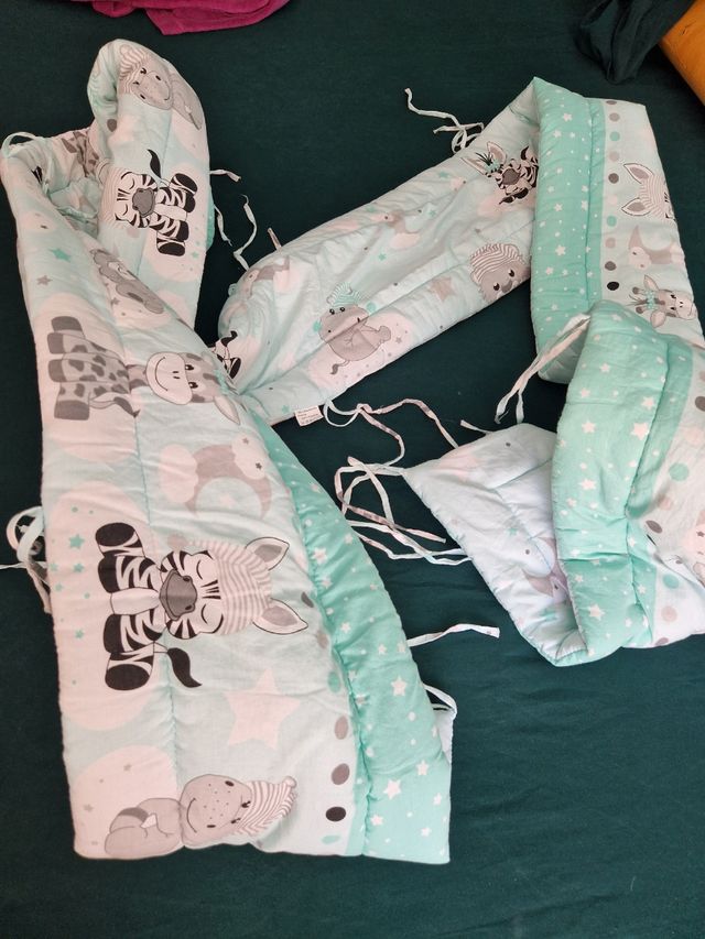 Protector cuna bebé - cebra