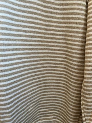 Jersey rayas beige-blanco
