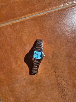 Reloj pulsera plata turquesa