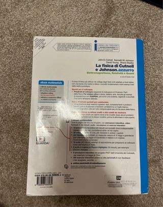 la fisica di cutnell e johnson.azzurro