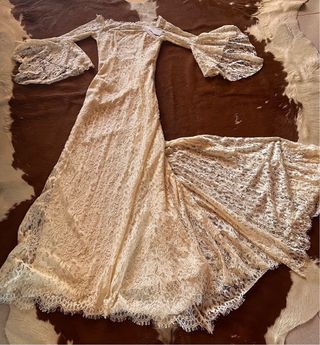 Vestido novia boho Etxart Panno
