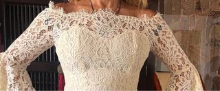 Vestido novia boho Etxart Panno