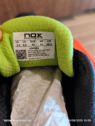 Scarpe Padel NOX ML10 Hexa taglia 43