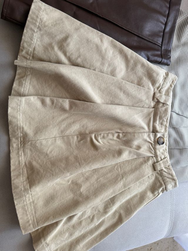 3 Faldas: marrón, beige