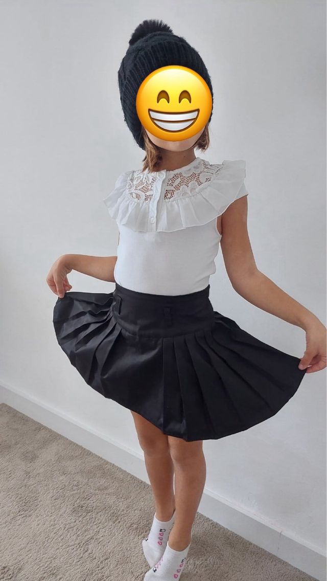 Falda negra niña 7-8 años