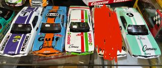 5 Miniaturas Coche Resina