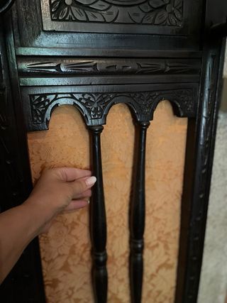 Mueble de recibidor/zaguan castellano de madera