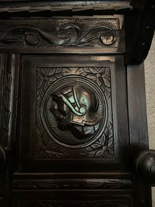 Mueble de recibidor/zaguan castellano de madera