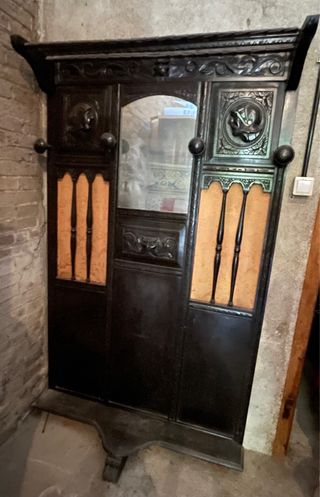 Mueble de recibidor/zaguan castellano de madera