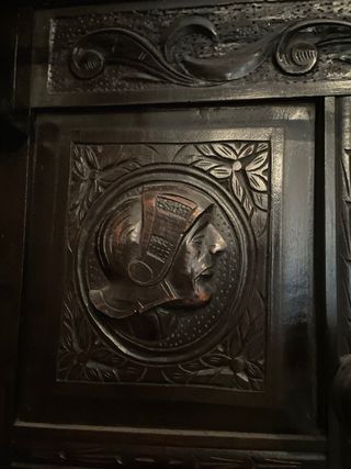 Mueble de recibidor/zaguan castellano de madera