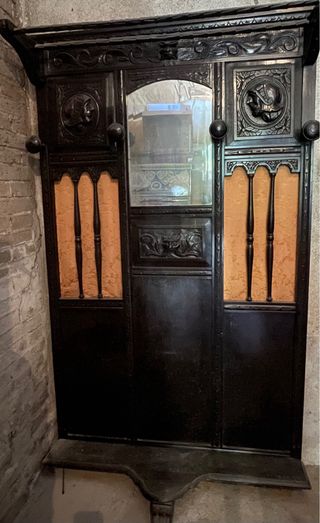 Mueble de recibidor/zaguan castellano de madera