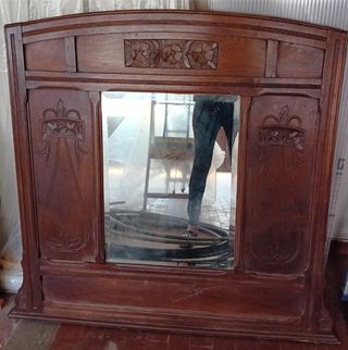 Specchiera antica in legno
