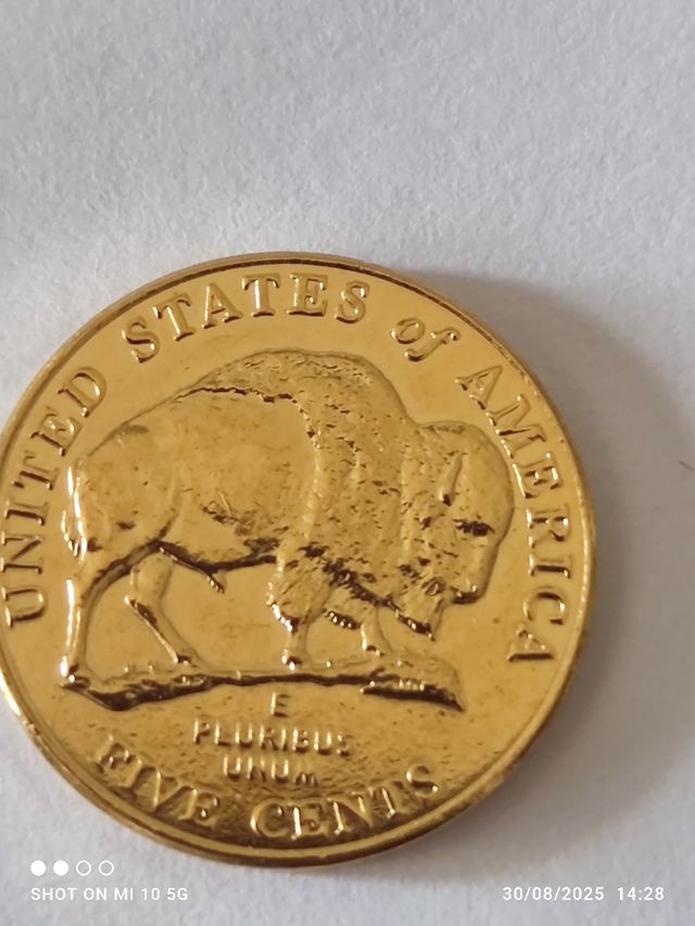 Moneta 2005 in  bagno d'oro